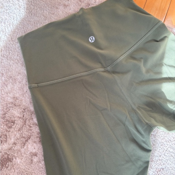 lululemon athletica Pants - Lululemon Green Twill Nulu leggings - Size 6 - 28”